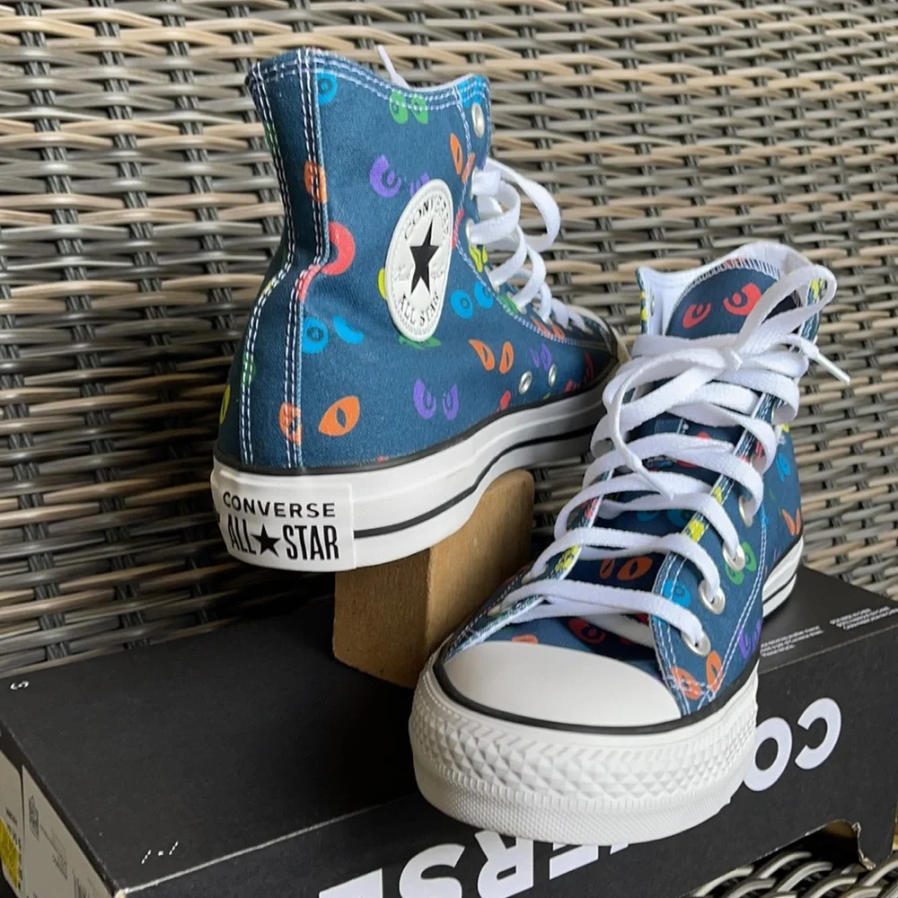 Converse Ctas Hi Spooky Eyes/White/Black MEN`S - Picture 11 of 16